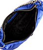 Color:Blue - Image 3 - Nylon Quilted Crossbody Bag