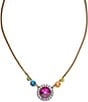 Kurt Geiger London Octavia Gemstone Short Pendant Necklace, Color:Multi - Image 1