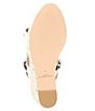 Color:White - Image 6 - Octavia Leather Jewel Espadrille Wedge Sandals