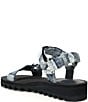 Color:Denim - Image 3 - Orion Denim Low Wedge Platform Sandals
