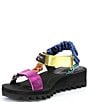 Color:Multi - Image 4 - Orion Metallic Rainbow Platform Sport Sandals