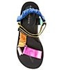 Color:Multi - Image 5 - Orion Metallic Rainbow Platform Sport Sandals