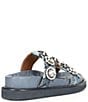 Color:Denim - Image 2 - Orson Denim Studded Jewel Platform Slide Sandals