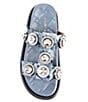 Color:Denim - Image 5 - Orson Denim Studded Jewel Platform Slide Sandals