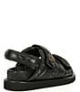 Color:Black - Image 2 - Orson Puff Leather Chunky Sandals