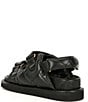Color:Black - Image 3 - Orson Puff Leather Chunky Sandals