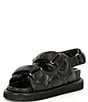 Color:Black - Image 4 - Orson Puff Leather Chunky Sandals