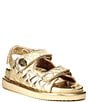 Color:Gold - Image 1 - Orson Quilted Leather Platform Sandals