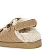 Color:Beige - Image 3 - Orson Teddy Quilted Shearling Sandals