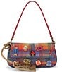 Kurt Geiger London Paddington Bear Wool Pickle Plaid Shoulder Bag - Image 1