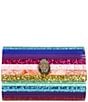 Color:Multi - Image 1 - Party Rainbow Glitter Eagle Clutch Crossbody Bag
