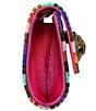 Color:Multi - Image 4 - Party Rainbow Glitter Eagle Clutch Crossbody Bag