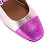 Color:Multi/Other - Image 4 - Pierra Colorblock Metallic Leather Block Heel Mary Janes