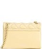 Color:Cream - Image 2 - Solid Quilted Mini Kensington Drench Crossbody Bag