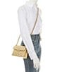 Color:Cream - Image 4 - Solid Quilted Mini Kensington Drench Crossbody Bag