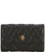 Color:Black - Image 1 - Quilted Wallet On Chain Crossbody Bag