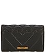 Color:Black - Image 2 - Quilted Wallet On Chain Crossbody Bag