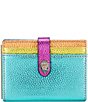 Color:Multi - Image 1 - Rainbow Card Holder Wallet