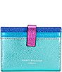 Color:Multi - Image 2 - Rainbow Metallic Card Holder Wallet