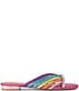 Kurt Geiger London Rainbow Crystal Strap Flat Mule Sandals - Image 1