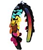 Color:Black Rainbow - Image 1 - Rainbow Metallic Sequin Headband