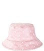 Color:Pale Pink - Image 2 - Rainbow Print Bucket Hat