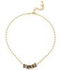 Kurt Geiger London Rainbow Rondelle Charm Collar Necklace - Image 1