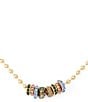 Kurt Geiger London Rainbow Rondelle Charm Collar Necklace - Image 3