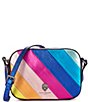 Color:Multi - Image 1 - Rainbow Stripe Camera Crossbody Bag