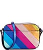 Color:Multi - Image 2 - Rainbow Stripe Camera Crossbody Bag