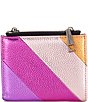 Color:Multi - Image 2 - Rainbow Stripe Mini Bifold Wallet
