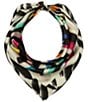 Kurt Geiger London Rainbow Zebra Square Scarf - Image 1