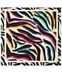Kurt Geiger London Rainbow Zebra Square Scarf - Image 3