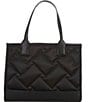 Color:Black - Image 2 - Recycled SQ Small Shopper Tote Bag