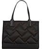 Kurt Geiger London Recycled SQ Small Shopper Tote Bag, Color:Black - Image 2