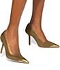 Kurt Geiger London Regent Point Court Gold Tip Suede Pumps - Image 4