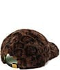 Kurt Geiger London Shaggy Leopard Faux Fur Baseball Hat - Image 2
