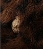 Kurt Geiger London Shaggy Leopard Faux Fur Baseball Hat - Image 4