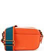 Color:Orange - Image 2 - Shoreditch Sequined Bright Floral Small Camera Crossbody Bag