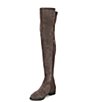 Color:Grey Brown - Image 4 - Shoreditch Suede Over-the-Knee Eagle Head Boots