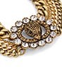 Kurt Geiger London Signature Chelsea Eagle Multi Chain Bracelet, Color:Crystal/Gold - Image 2