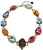 Kurt Geiger London Signature Eagle Candy Gemstone Statement Collar Necklace - Image 1