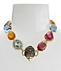 Kurt Geiger London Signature Eagle Candy Gemstone Statement Collar Necklace - Image 2