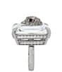 Kurt Geiger London Signature Eagle Crystal Statement Cocktail Ring, Color:Silver - Image 3