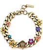 Kurt Geiger London Signature Eagle Floral Link Line Bracelet