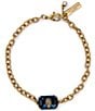 Kurt Geiger London Signature Eagle Gem Link Line Bracelet, Color:Blue - Image 1