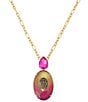 Kurt Geiger London Signature Eagle Gemstone Long Pendant Necklace - Image 1