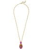 Kurt Geiger London Signature Eagle Gemstone Long Pendant Necklace - Image 2