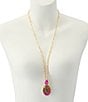 Kurt Geiger London Signature Eagle Gemstone Long Pendant Necklace - Image 4