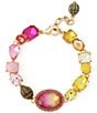 Kurt Geiger London Signature Eagle Gemstone Statement Line Bracelet - Image 1